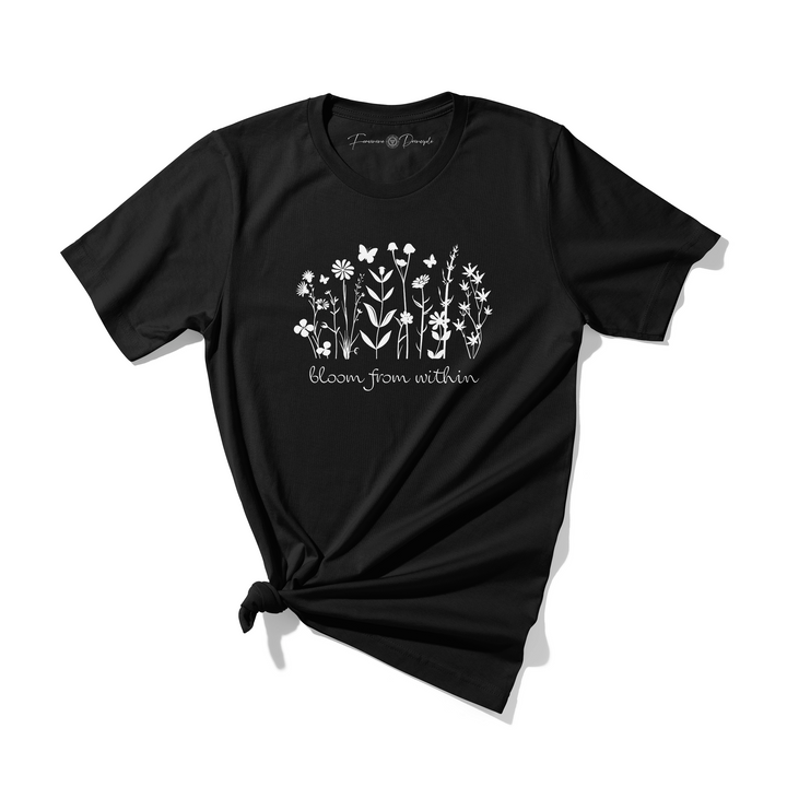 Bloom From Within T-Shirt Black
