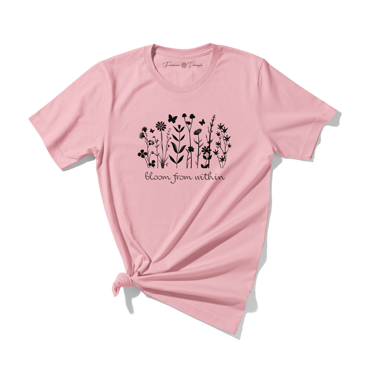 Bloom From Within T-Shirt Pink