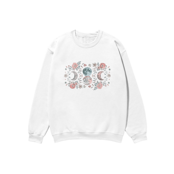 Flower Moon Sweatshirt White