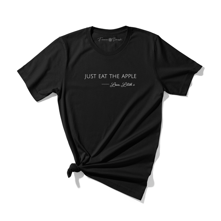 Just Eat The Apple T-Shirt Black