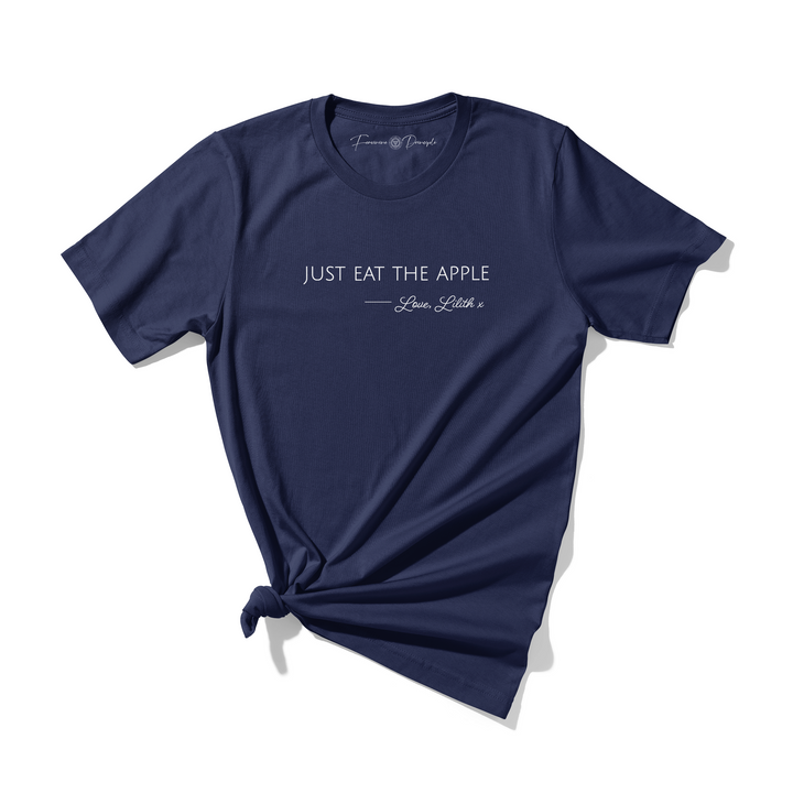 Just Eat The Apple T-Shirt Navy